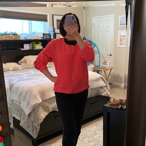 Rachel Roy Women Salmon Full Zip Minimalist Style Swing Jacket/Cardigan Size XXL - Picture 1 of 10